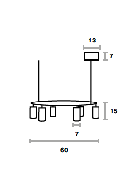 Donna Circle 60 hanglamp Pholc