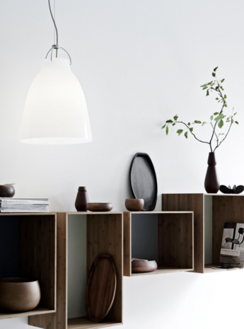 Caravaggio P0 LED opal  glass - hanglamp - Fritz Hansen 