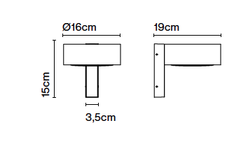 Plaff-on A ip65 outdoor wandlamp Marset