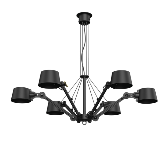 Bolt chandelier 6 arm hanglamp Tonone 