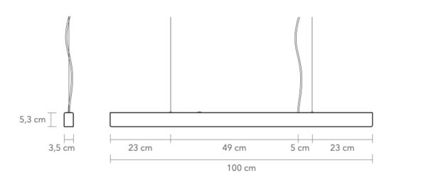 I Model Cord 100 cm  hanglamp Anour