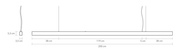 I Model Cord 200 cm hanglamp Anour