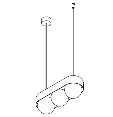 Dice Suspension M-3 hanglamp TossB 