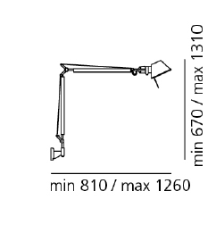 Tolomeo wall led wandlamp Artemide