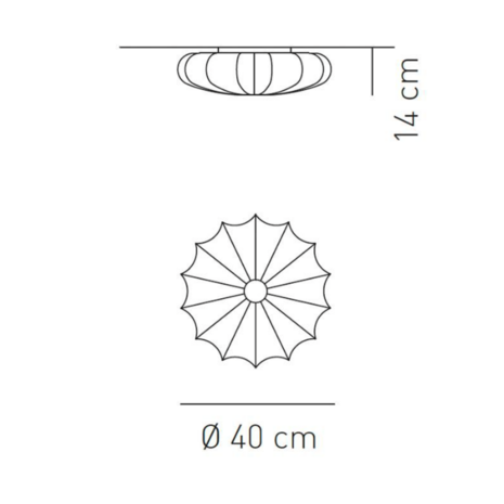 Muse pl 40 wand / plafondlamp Axolight