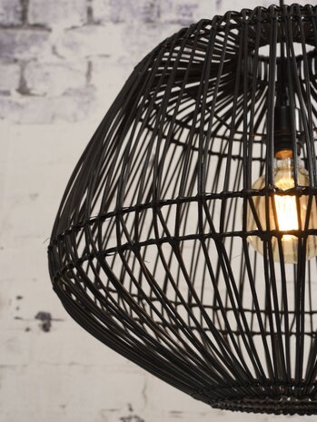 Madagascar rattan black hanglamp Good & Mojo 