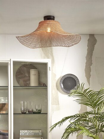 Ibiza wavy L natural plafondlamp Good & Mojo 