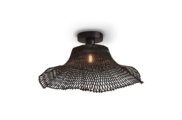 Ibiza wavy S black plafondlamp Good & Mojo 