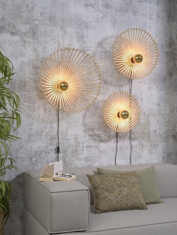 Bromo asymm natural S wandlamp Good & Mojo 