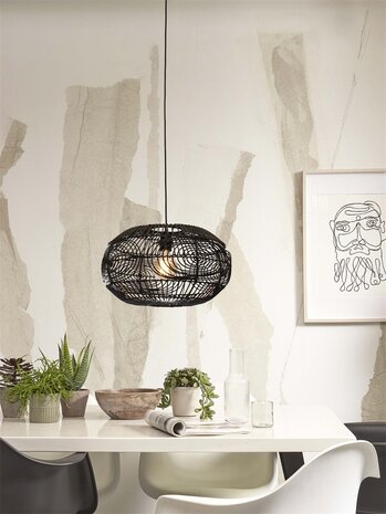 Madeira rattan black hanglamp Good & Mojo 