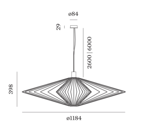 Wiro diamond 3.0 hanglamp Wever & Ducre 