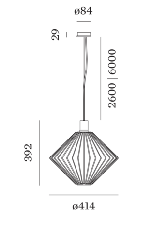 Wiro diamond 1.1 hanglamp Wever & Ducre 