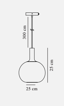 Alton ø25 Black hanglamp Nordlux