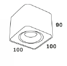 Box surface opbouwspot Mvlights