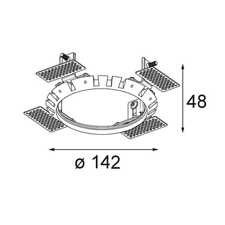 Wink Asy recessed 115 IP54 inbouwspot Modular