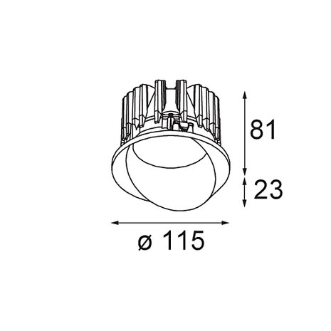 Wink recessed 115 IP54 inbouwspot Modular