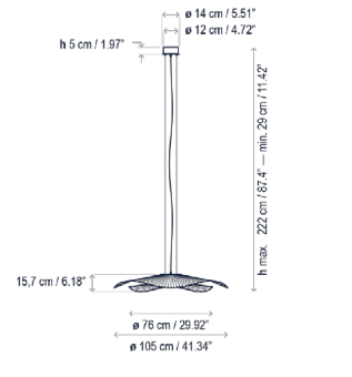 Mediterrania S/105.2 hanglamp Bover