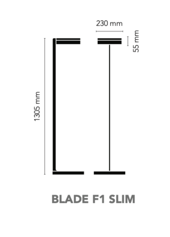Blade F1 slim vloerlamp Light Point