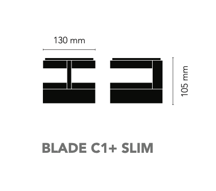Blade C1+ slim  plafondlamp Light Point