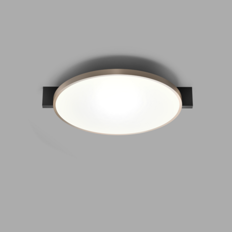 Inlay round C2 black/gold plafondlamp Light Point