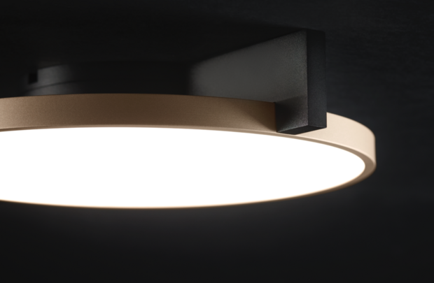 Inlay round C2 black/gold plafondlamp Light Point