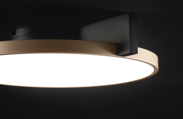 Inlay round C2 black/silver plafondlamp Light Point