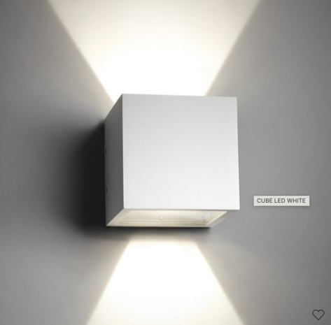Cube Led IP54 outdoor wandlamp Light Point