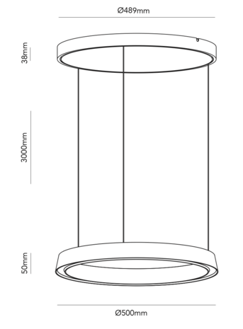 Edge Round Ø 50 cm hanglamp Light Point