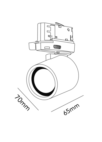 Focus 3 fase LED trackspot  Light Point