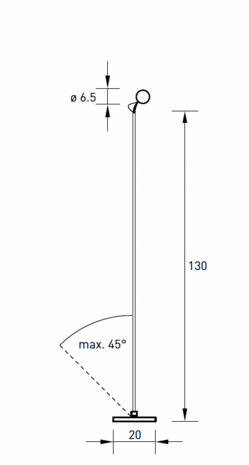 Basica Floor Light 936b led vloerlamp Absolut Lighting