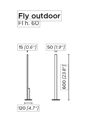 Fly 60 outdoor vloerlamp Contardi