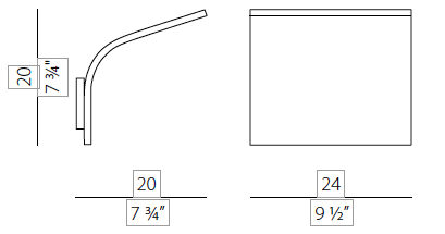 App 24 cm wandlamp Panzeri