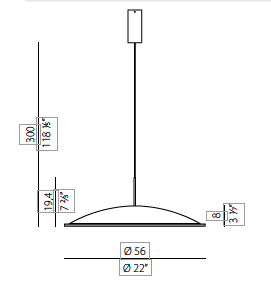 Phi Acoustic white hanglamp Panzeri