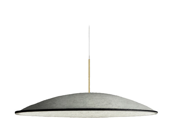 Phi Acoustic mat brass hanglamp Panzeri