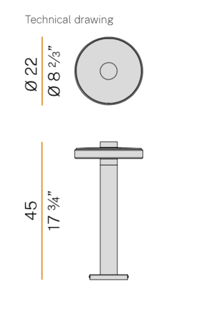 Venexia 45 cm outdoor vloerlamp Panzeri