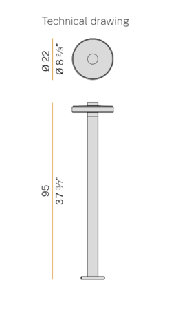 Venexia 95 cm outdoor vloerlamp Panzeri