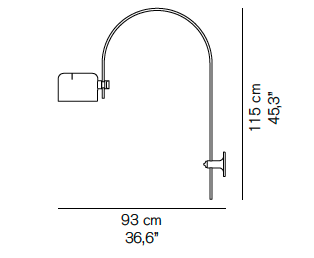 Coupe 1158 wandlamp Oluce 