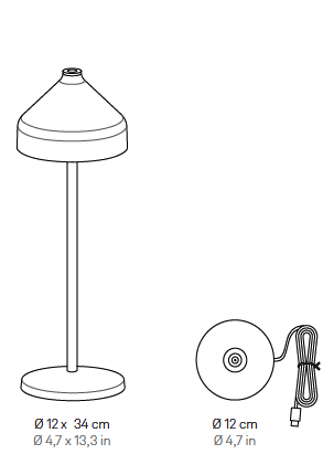 Amelie portable tafellamp Zafferano 