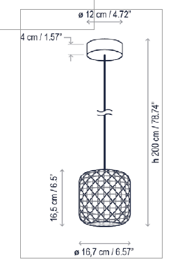 Nans S/16 outdoor hanglamp Bover 