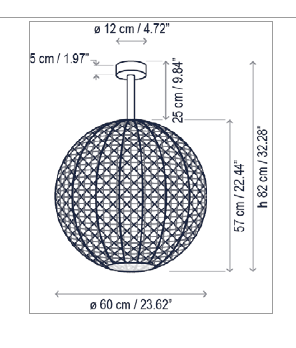 Nans Sphere PF/60 outdoor plafondlamp Bover 