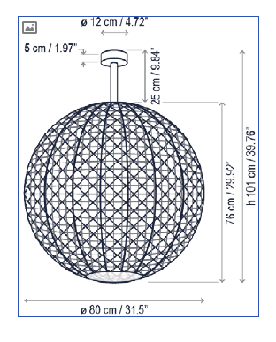 Nans Sphere PF/80 outdoor plafondlamp Bover 