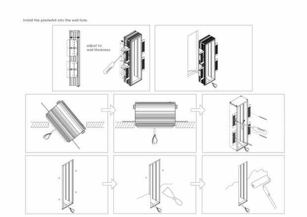 Strange 1.7 trimless recessed wandlamp Wever & Ducre 