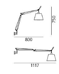 Tolomeo basculante wandlamp Artemide