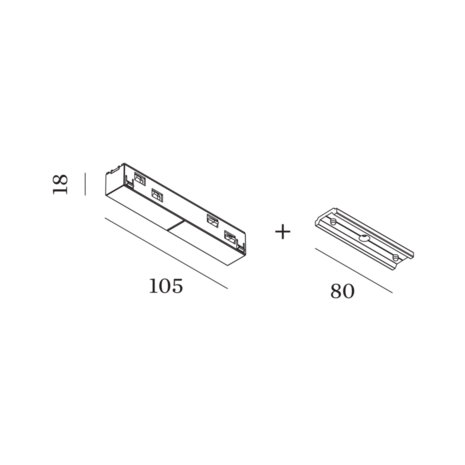 C | connector opbouw/pendel - Wever & Ducre 