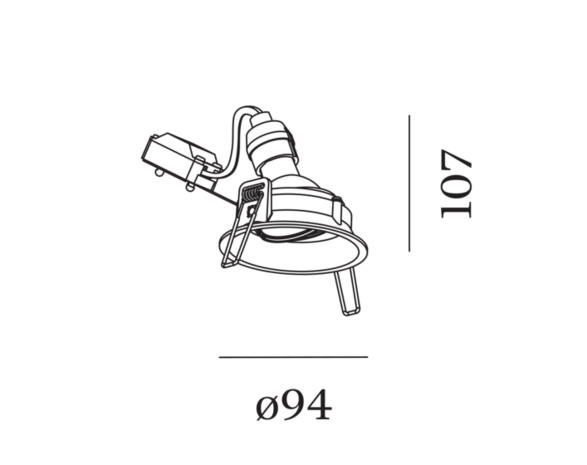 Deep adjust 1.0 gu10 inbouwspot Wever & Ducre 