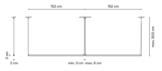 Stick solo 7365 hanglamp Vibia 