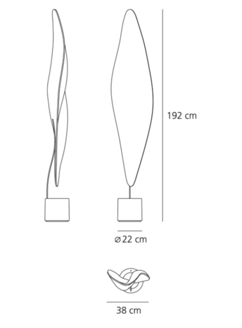 Cosmic leaf floor vloerlamp Artemide