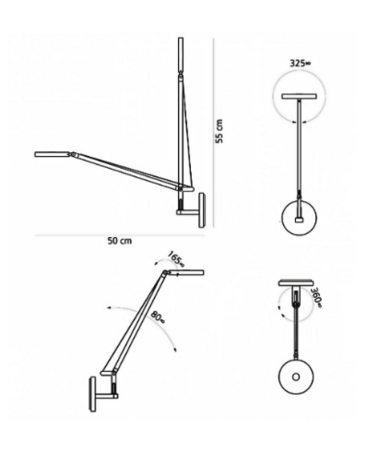 Demetra micro wall wandlamp Artemide