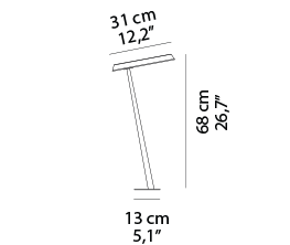 Amanita 319 LED IP44 outdoor vloerlamp Oluce 