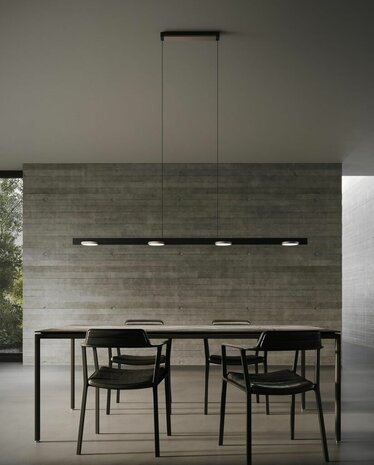Inlay S1800 disc black/gold hanglamp Light Point